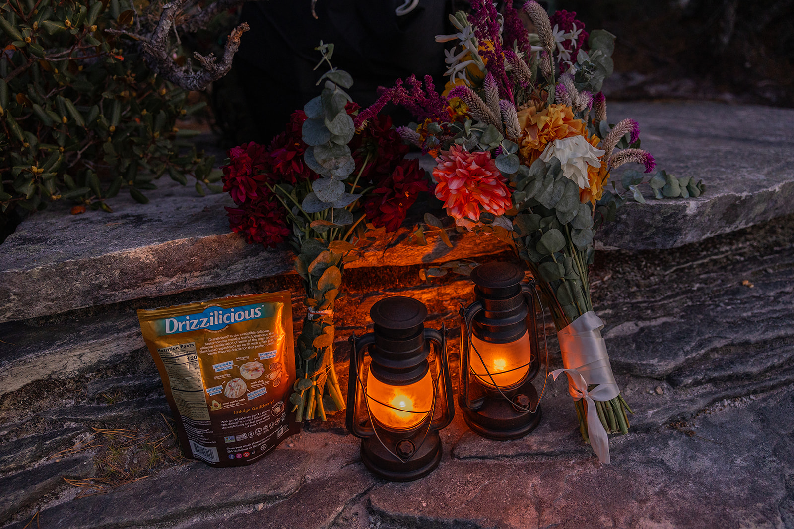 detail shot of the stunning Blue ridge elopement details