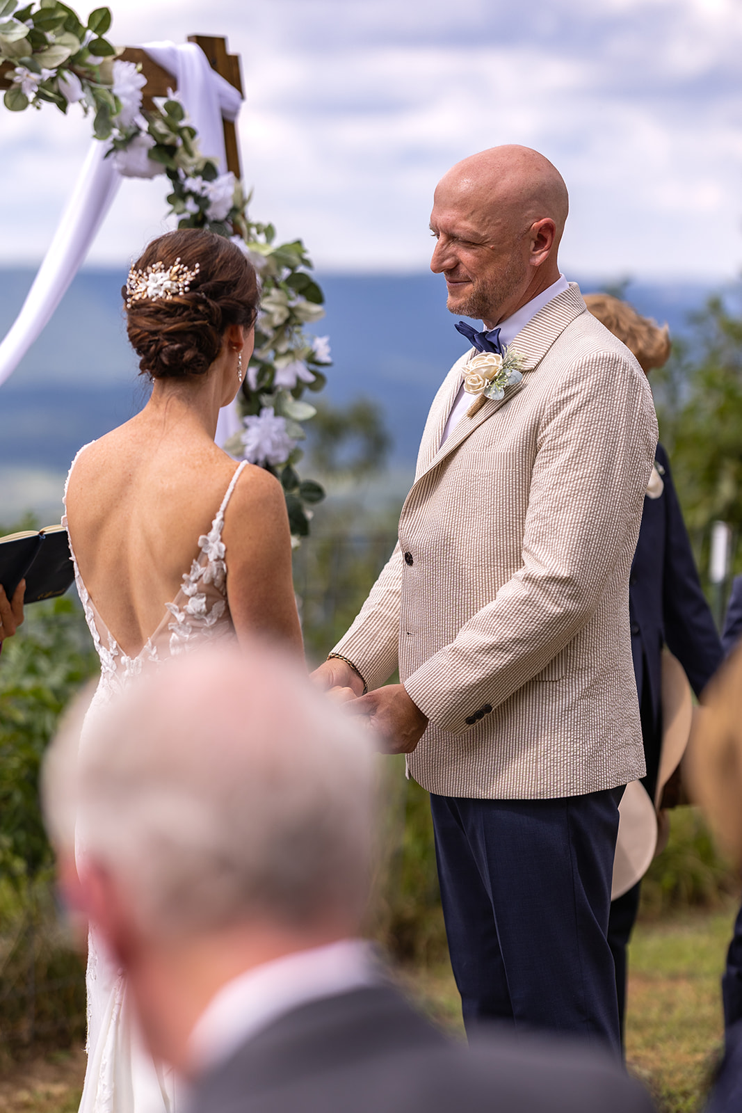 emotional moments shared during the stunning mountain elopement ceremony