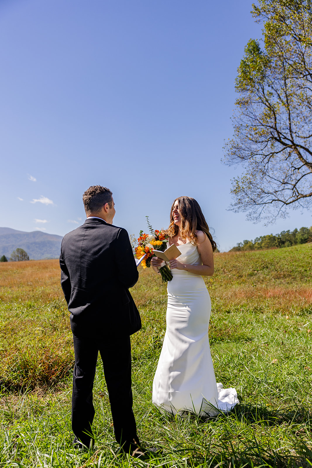 couple share intimate moments during their elopement